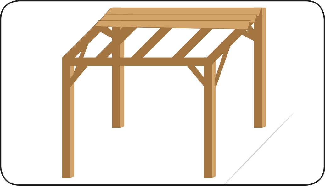 Dak kapschuur monteren