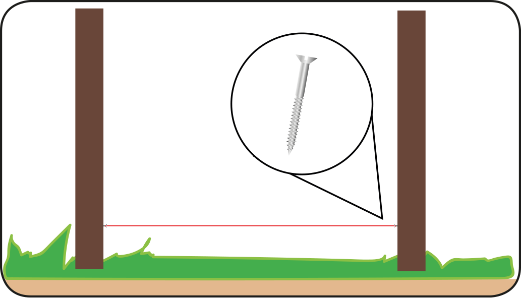 Grond uitstampen - Schutting maken