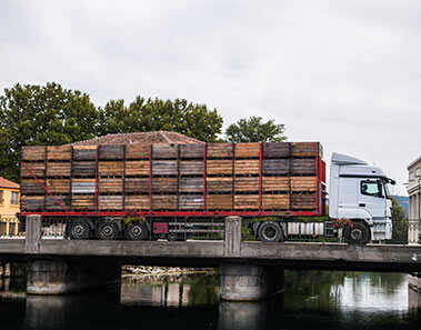 Verzending met vrachtwagen