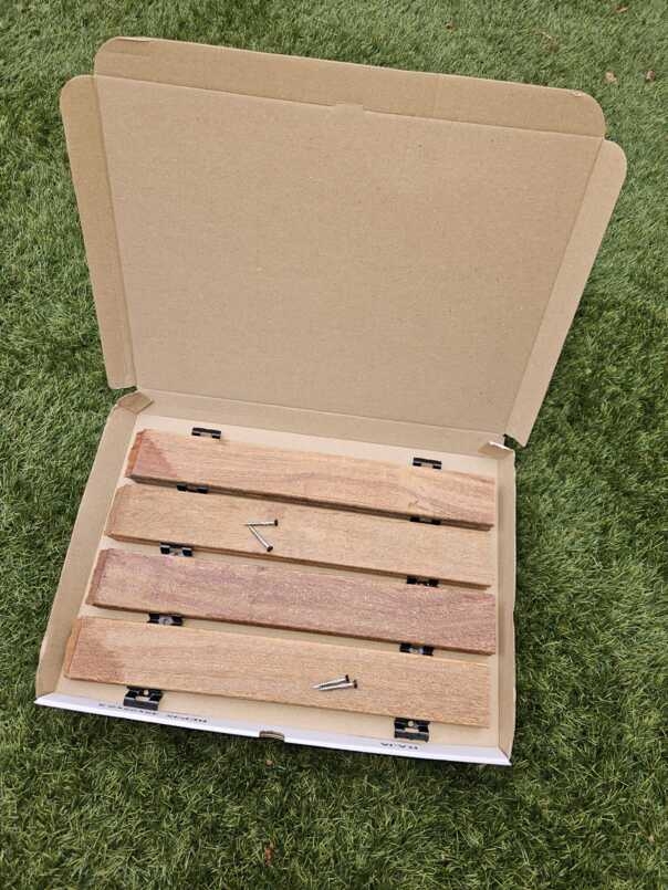 Proefmonster doos de luxe moderne schutting