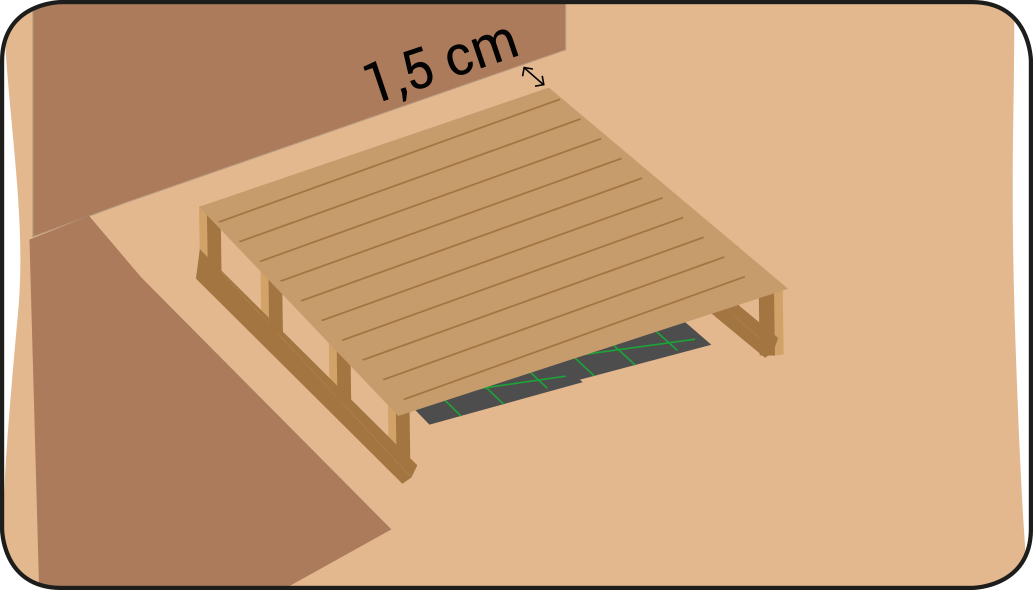 Terras monteren - Vlonder maken