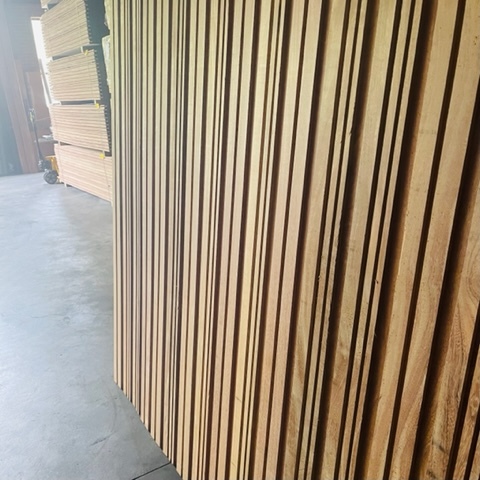 Barcode schutting verticaal Ipe hout