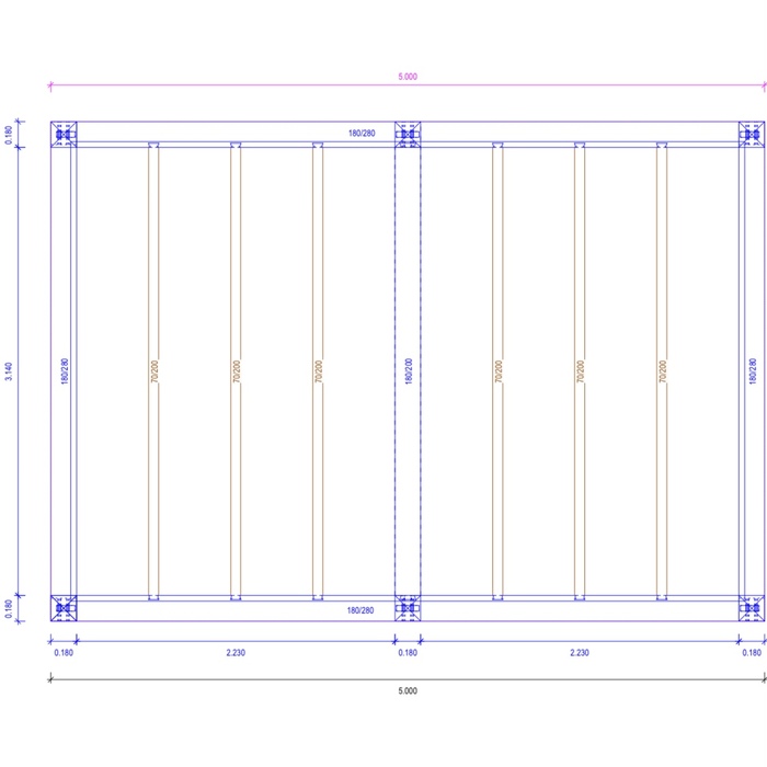 Dakplan moderne zwarte veranda Anton