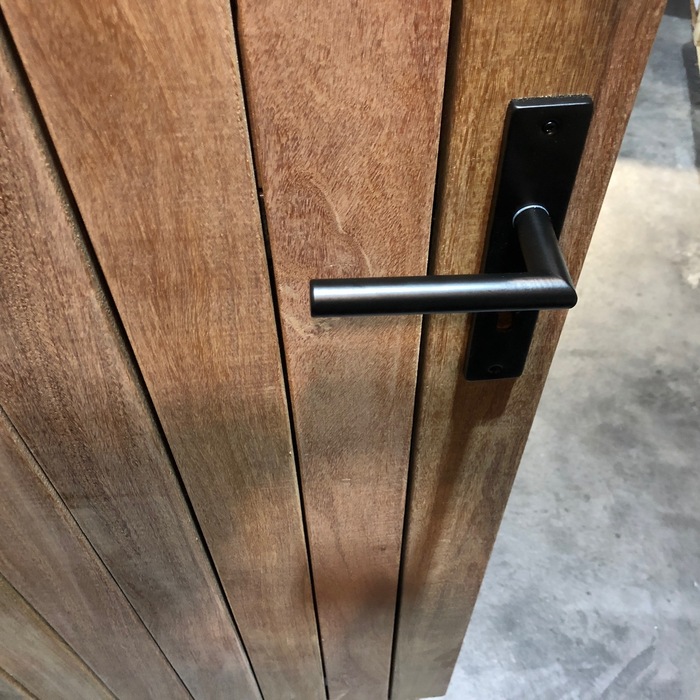 Detail Ipé 9 cm Lamellen Poort