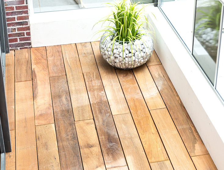 Terrasplanken ipe met clips voor onzichtbaar monteren