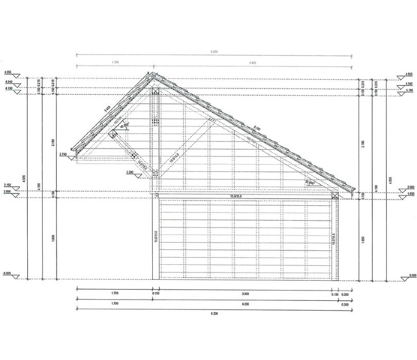 Afwijzen Fabriek Stralend Kapschuur van Douglas of Eikenhout, Jos, 3-vaks