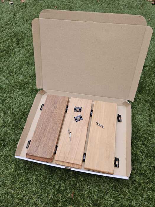 Luxe extra grote doos met hout monsters