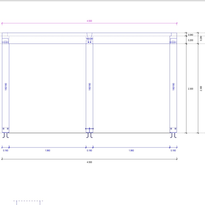 Moderne zwarte overkapping dennis 4.5 x 6.0 m1