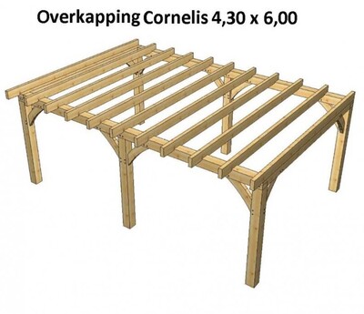 Overkapping cornelis met overstek Overkapping cornelis met overstek