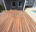 Hardhouten vlonderplanken ipe met clips
