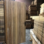 Ipé Tuinpoort 9 cm Lamellen Dubbelzijdig