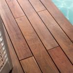 Ipe vlonderplanken 2.5 x 14.0 klik systeem en clips onzichtbaar schroeven
