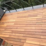 Vlonderplanken ipe hardhout met veer en groef gefreesd voor clips montage