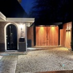 Luxe Dubbele Ipé Poort in Tuin
