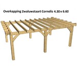 Overkapping 15 x 15 zwaluwstaart cornelis 4.60 x 6.60