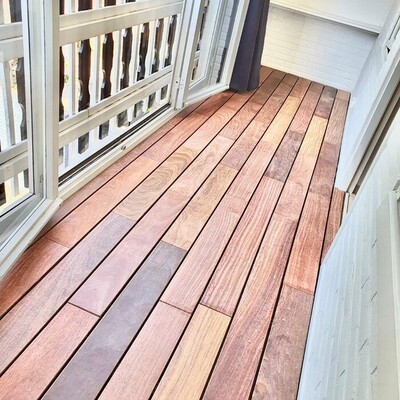 Ipe rooftop terrace Modern rooftop terrace finished with premium Ipe decking