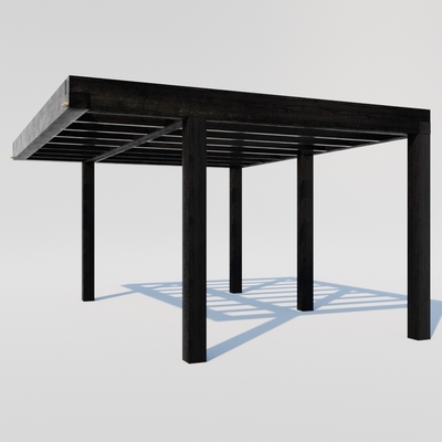 Douglas overkapping zwart frame
