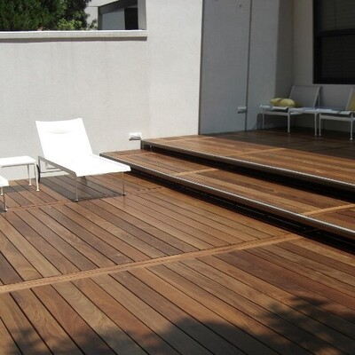 Luxe vlonder geolied met ipe hout olie