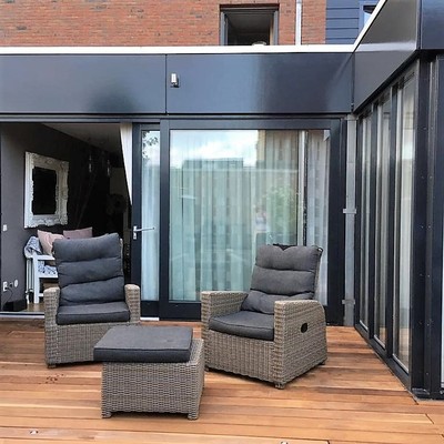 Ipe decking installed at a Luxury property Ipe decking installed at a Luxury property overlooking the sea